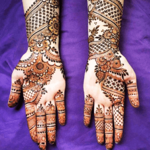 Simple Mehndi Design New Full Hand 8